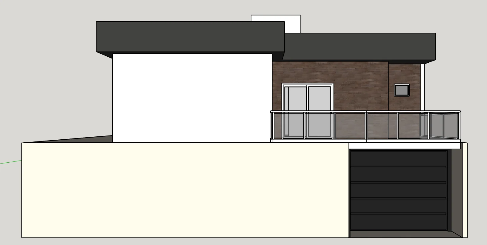 Modelo do arquiteto: fachada frontal da casa